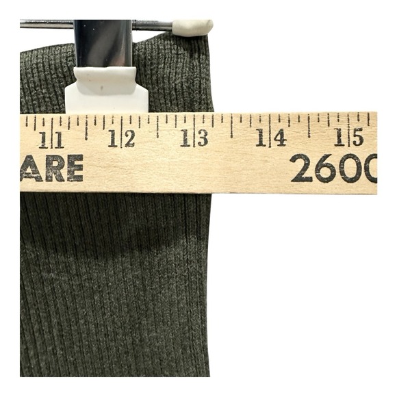 Free People Keep It Real Ribbed Flare Leg Sweater Pants Green Size S - Picture 5 of 9